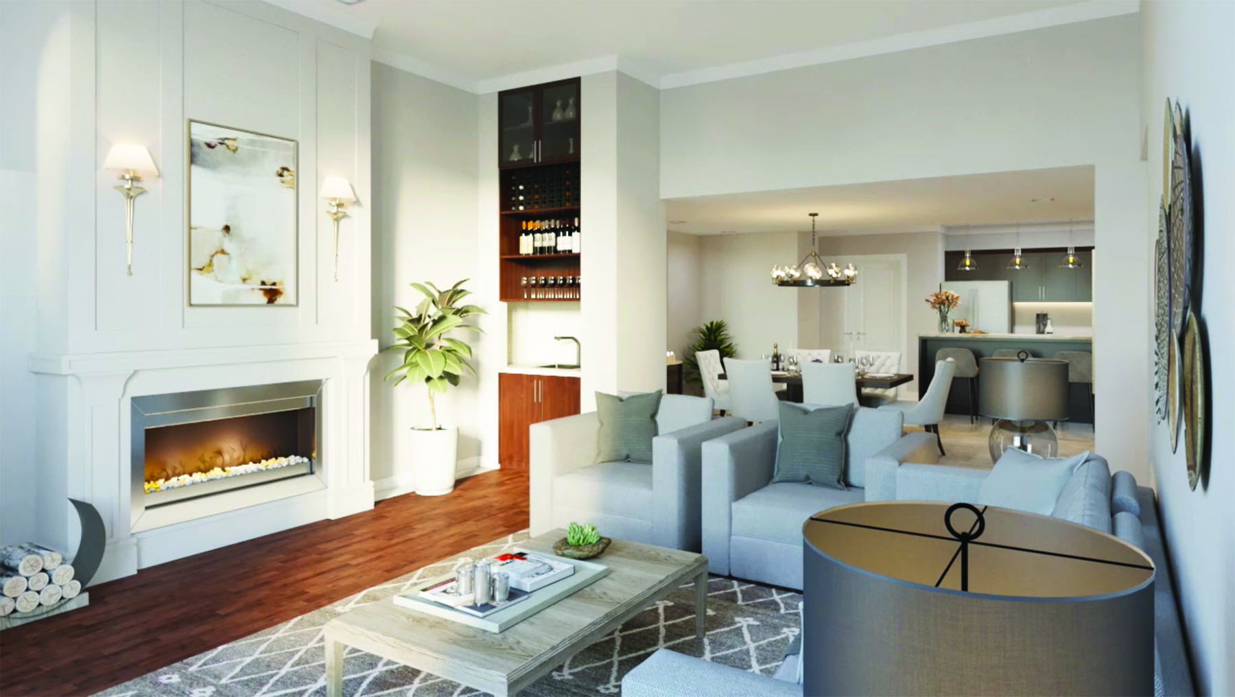 Ellicottville Schoolhouse Condos interior rendering